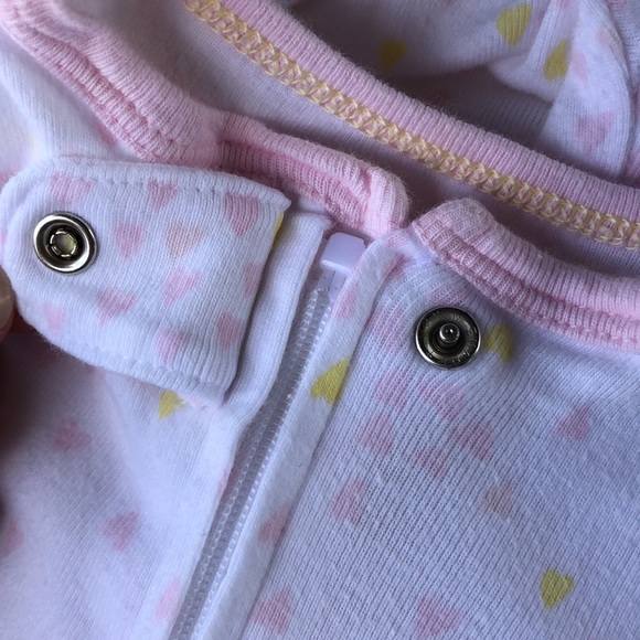 ✨ 3/$15 ✨ Cloud Island Baby Girl Footie Pajamas, Set of 2 - Picture 4 of 16